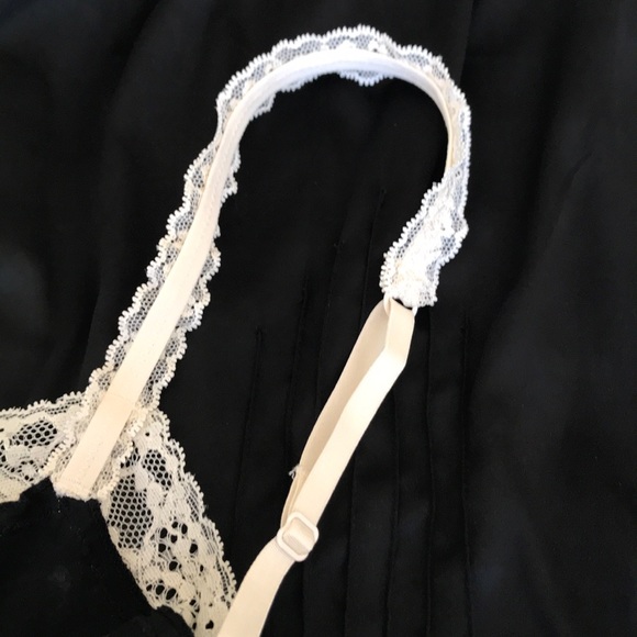 Pretty tank top - black and cream lace - Picture 8 of 11